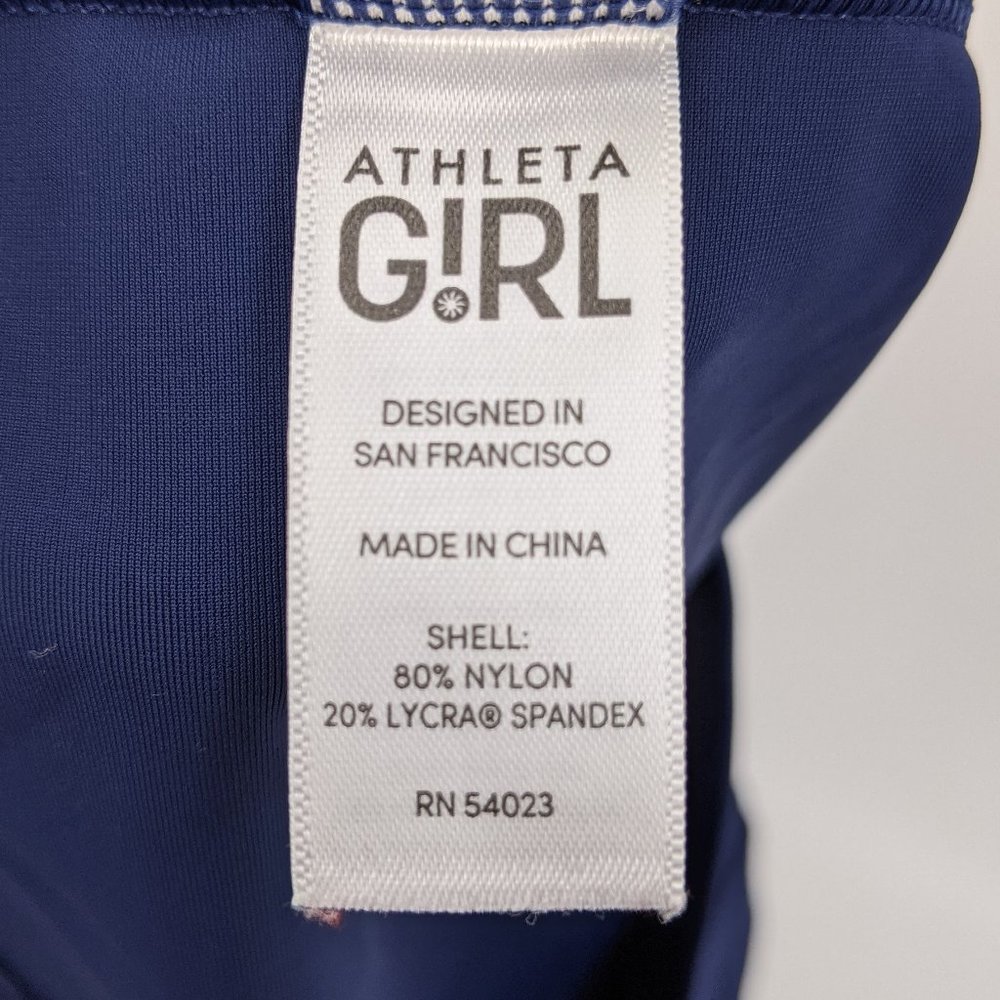 Athleta Girl Mock Neck Rash Guard Sz L/12 - Picture 8 of 10